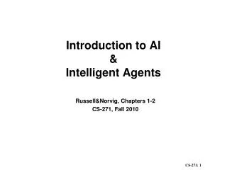 introduction to ai intelligent agents