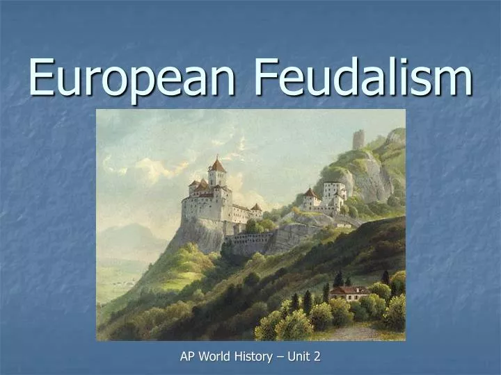 european feudalism