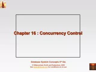 chapter 16 concurrency control
