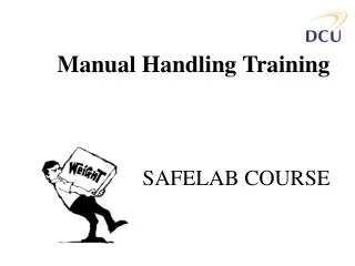 Manual Handling Training