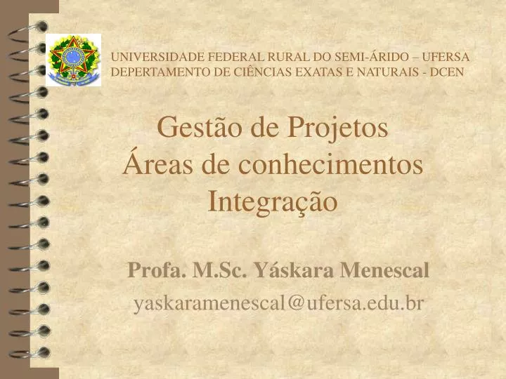 gest o de projetos reas de conhecimentos integra o