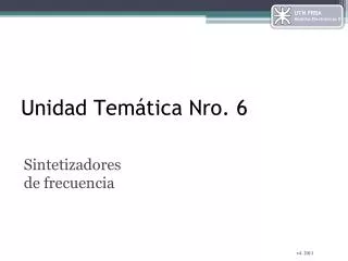 unidad tem tica nro 6