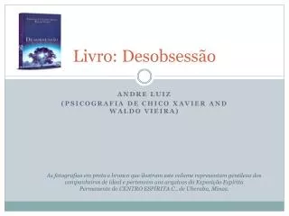 livro desobsess o