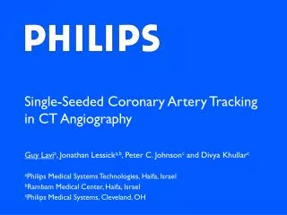 Single-Seeded Coronary Artery Tracking in CT Angiography