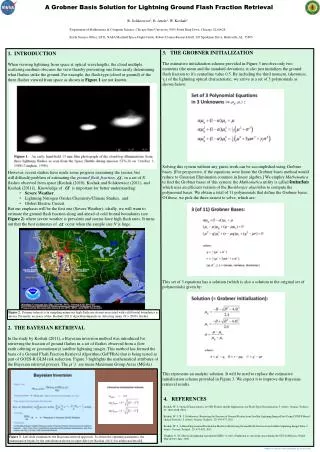 1. INTRODUCTION When viewing lightning from space at optical wavelengths, the cloud multiple