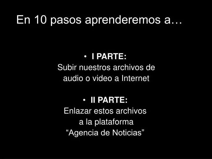 en 10 pasos aprenderemos a