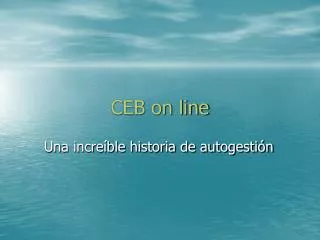 ceb on line