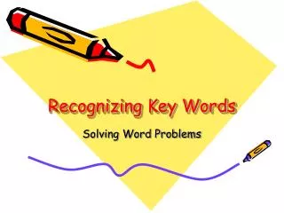 Recognizing Key Words