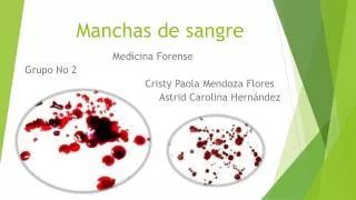 manchas de sangre