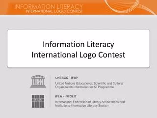 Information Literacy International Logo Contest