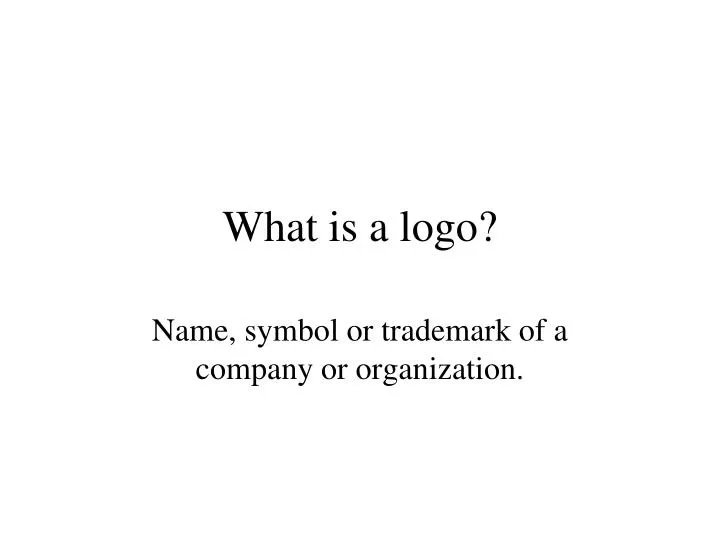 what is a logo