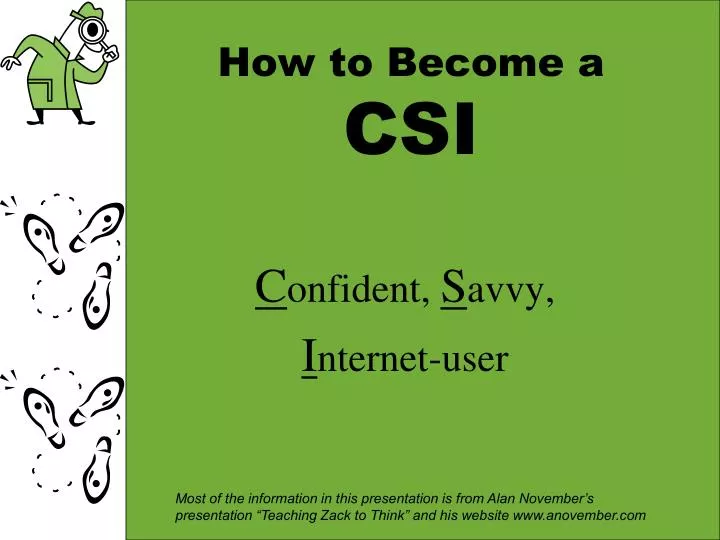 how to become a csi