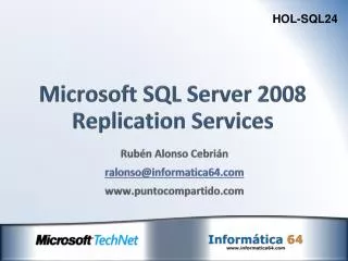 microsoft sql server 2008 replication services