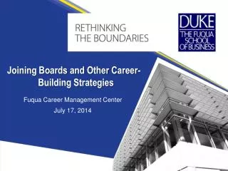 Joining Boards and Other Career-Building Strategies