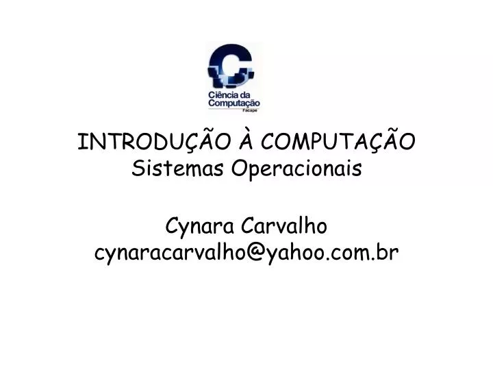 introdu o computa o sistemas operacionais