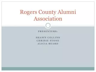 Rogers County Alumni Association