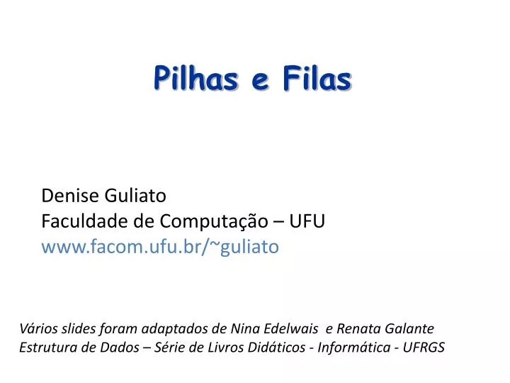 pilhas e filas