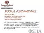 RIGGING fundamentals - slide 1