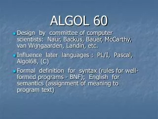ALGOL 60