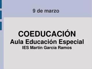 coeducaci n aula educaci n especial ies mart n garc a ramos