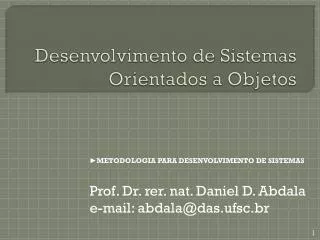 desenvolvimento de sistemas orientados a objetos