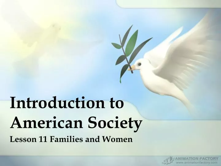 introduction to american society