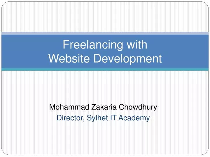 freelancing with website development