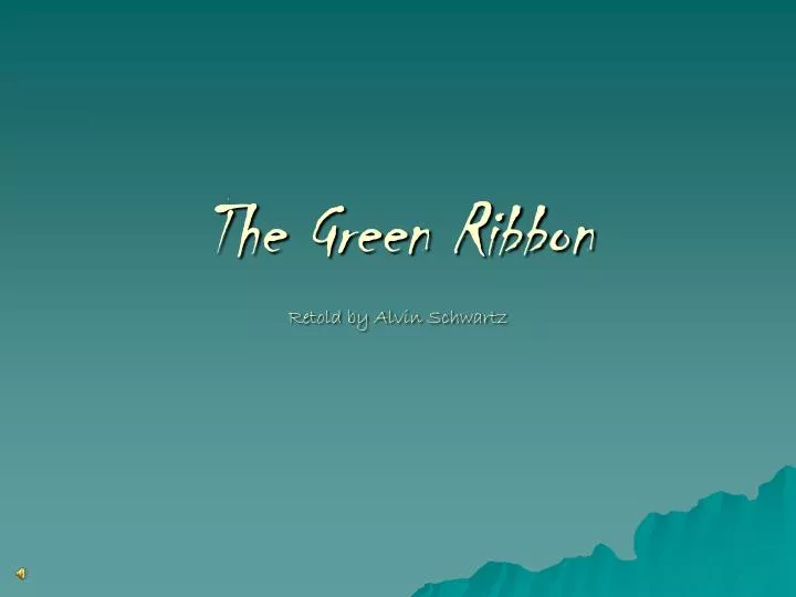 the green ribbon retold by alvin schwartz