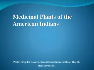 Partnership for Environmental Education and Rural Health peer.tamu