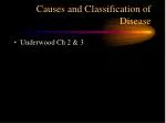 Causes and Classification of Disease - slide 1