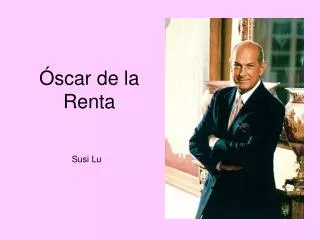 scar de la renta