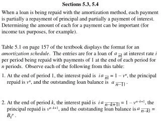 Sections 5.3, 5.4