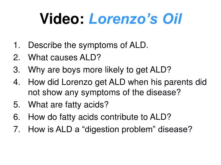 video lorenzo s oil