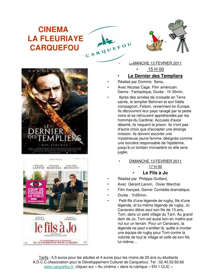 cinema la fleuriaye carquefou