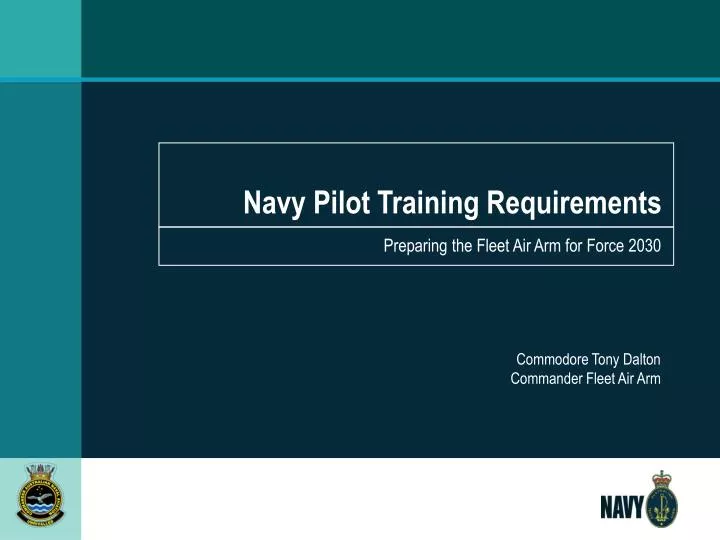 navy pilot training requirements