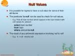 Null Values - slide 1