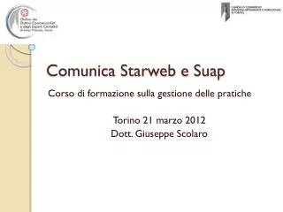 comunica starweb e suap