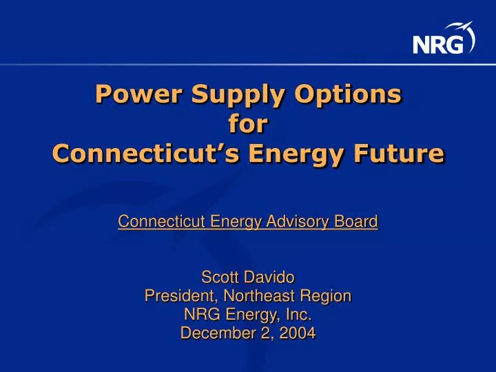 power supply options for connecticut s energy future