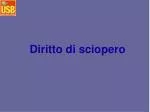 Diritto di sciopero - slide 1