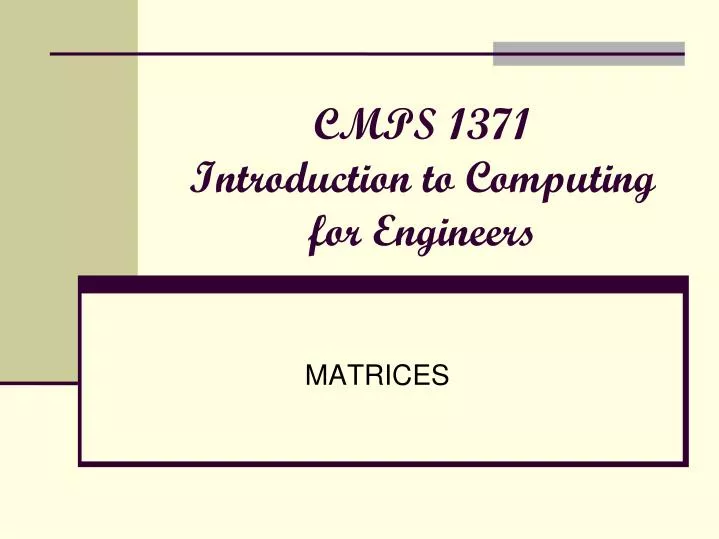 matrices