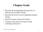 Chapter Goals - slide 1