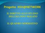 Progetto HSH@NETWORK - slide 1