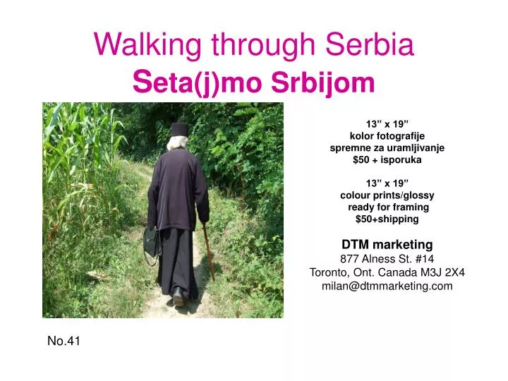 walking through serbia s eta j mo srbijom