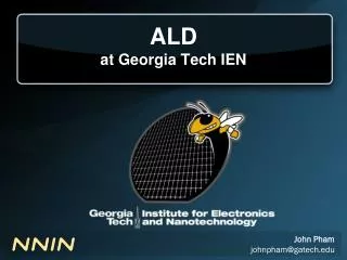 ALD at Georgia Tech IEN