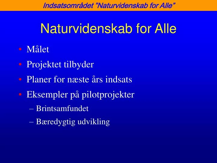 naturvidenskab for alle