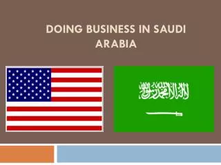 Doing Business In Saudi Arabia