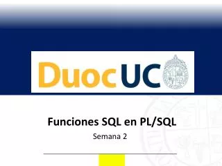 funciones sql en pl sql