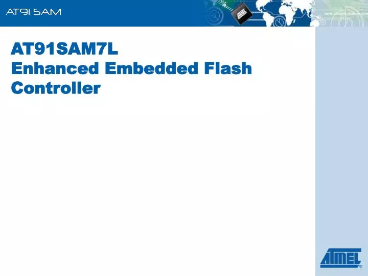 at91sam7 l enhanced embedded flash controller