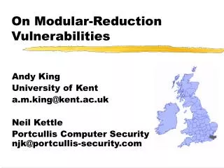 On Modular-Reduction Vulnerabilities