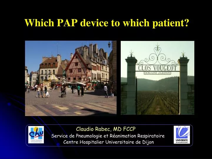 which pap device to which patient
